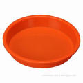 Orange oval silicone cake mold, size 22 x 3.5cm, material silicone